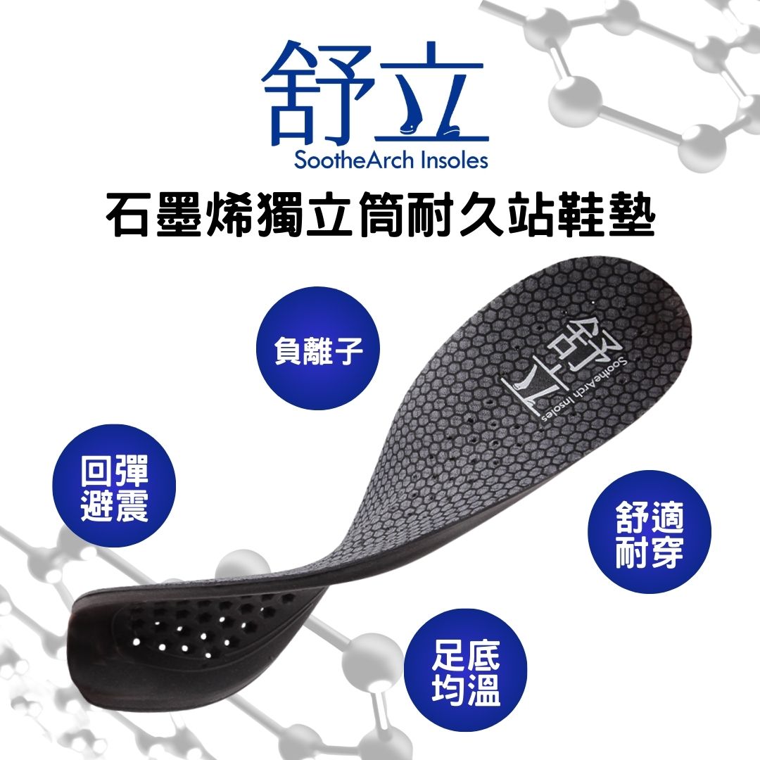 石墨烯獨立筒耐久站機能鞋墊